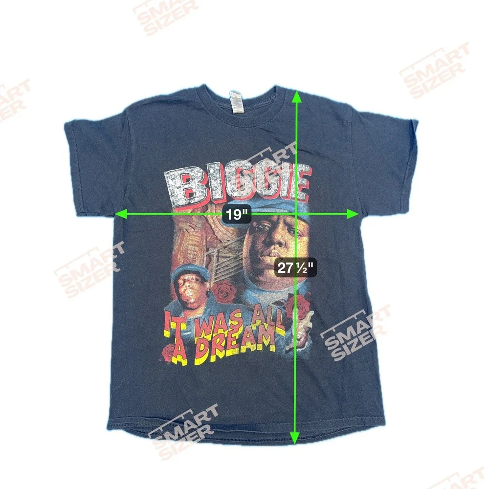 Biggie Smalls Notorious BIG IT WAS ALL A DREAM T Shirt Size‎ XL Black